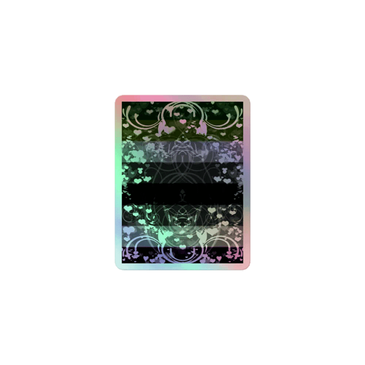 Aroace Pride Flag Sticker: Green To Purple (Flourish Variation) product image (1)