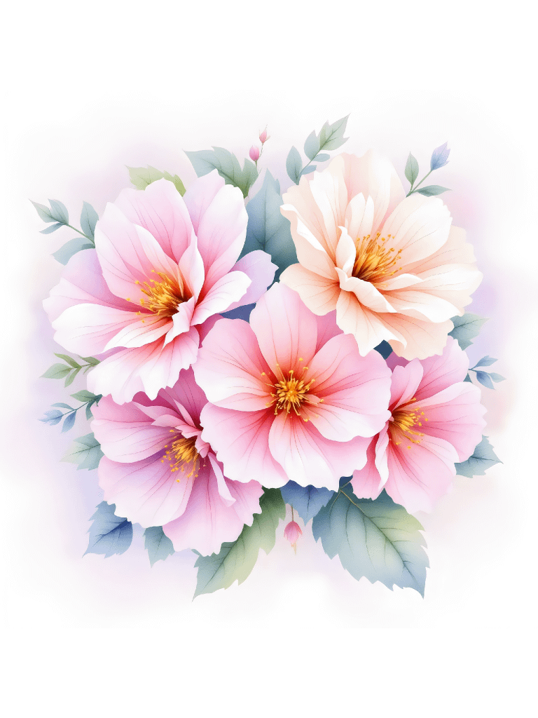 16 Watercolor Begonia Clipart, Floral Bouquet Digital Download, Pink Flower Illustrations, Wedding Invitations, Scrapbooking, Card Making product image (5)