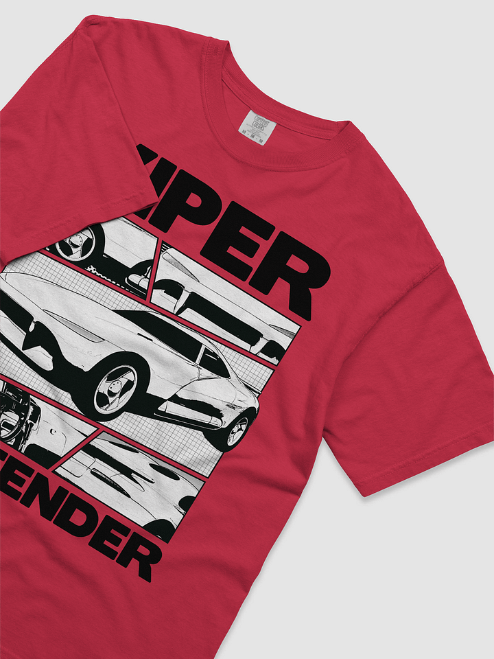 Viper Defender T-Shirt – Red | Silver | White product image (2)