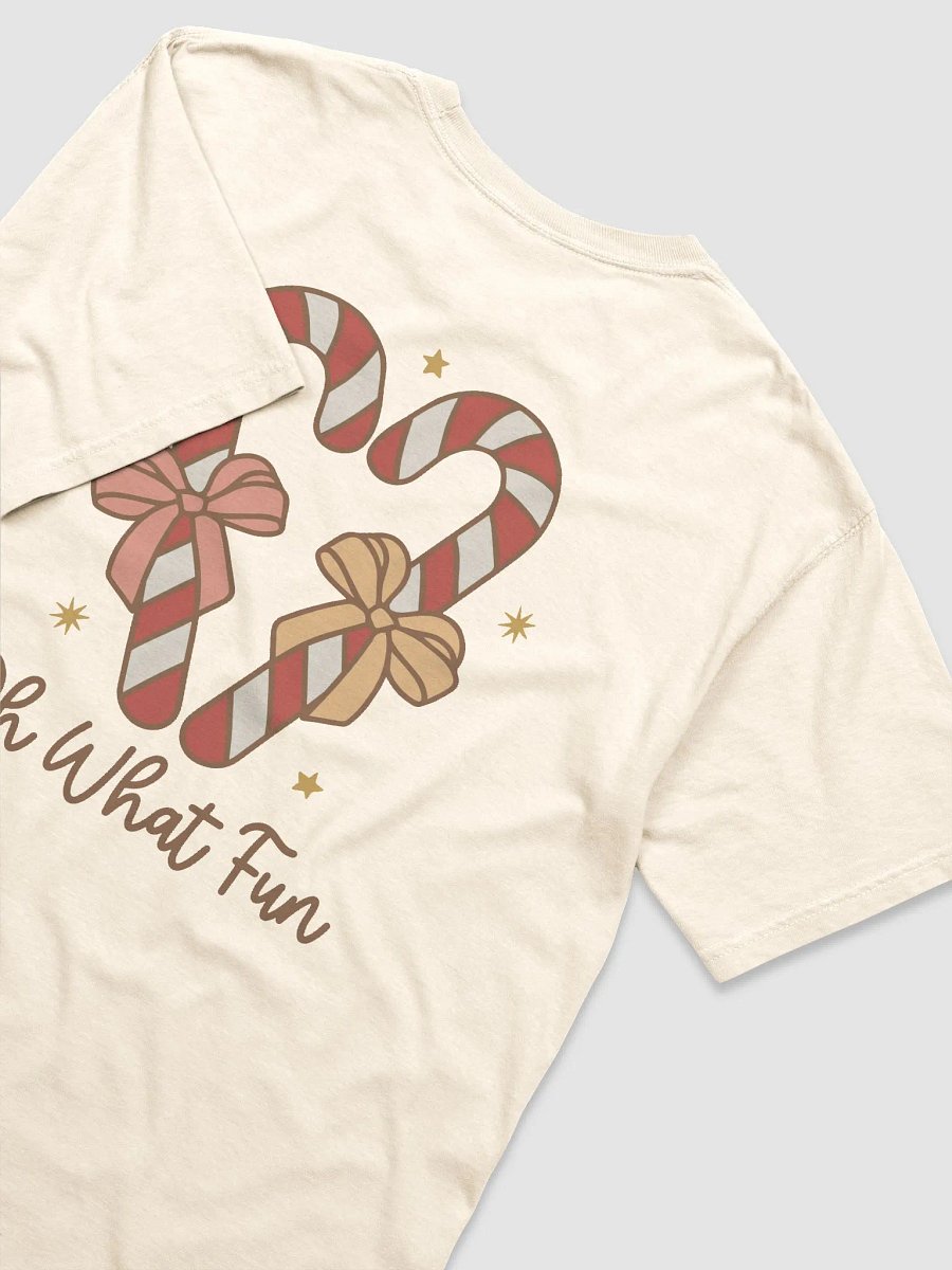 [Candy Cane Oh What Fun] Holiday Heavyweight T-Shirt product image (4)