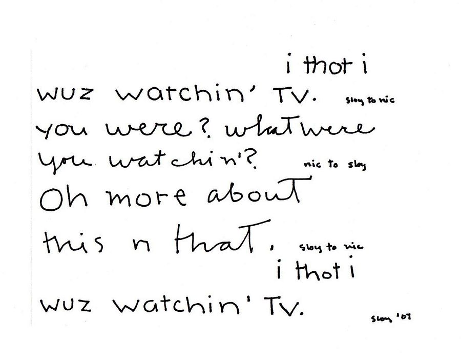 i thot i wuz watchin tv panel card print product image (1)