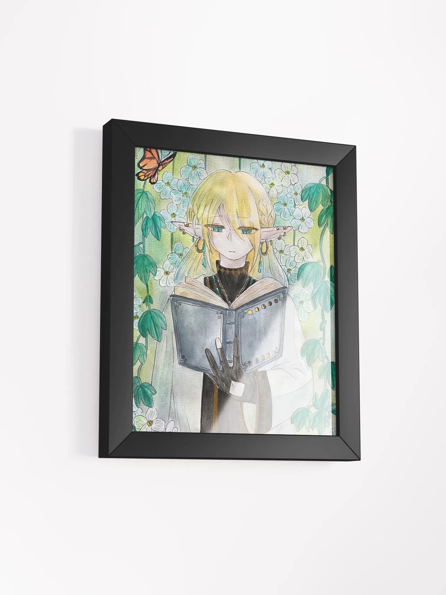 Elf and Skeleton Flowers - Framed Matte Poster product image (7)