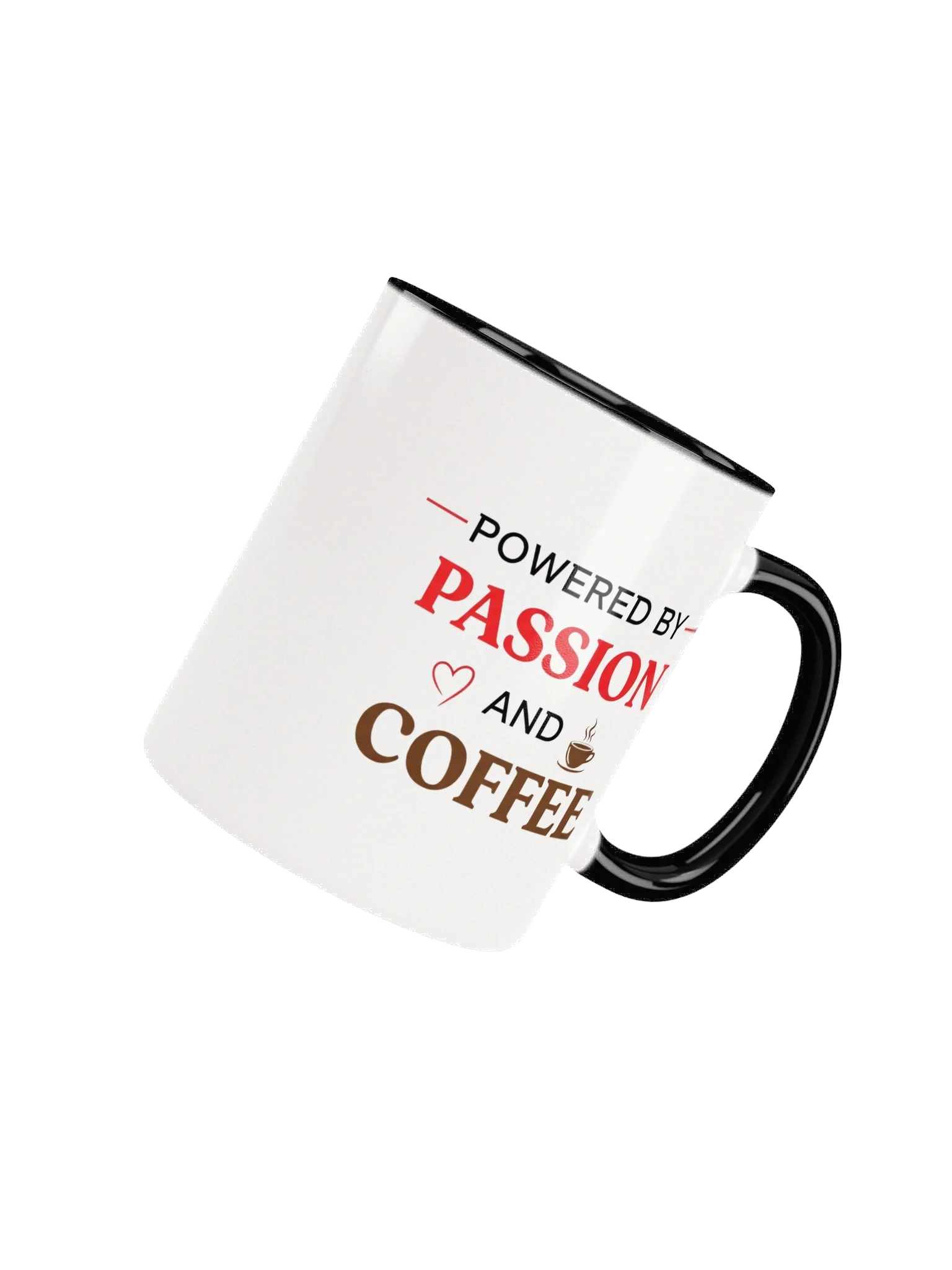 Powered by Passion (and Coffee) Mug – Motivational Coffee Cup for Go-Getters & Ambitious Minds product image (4)