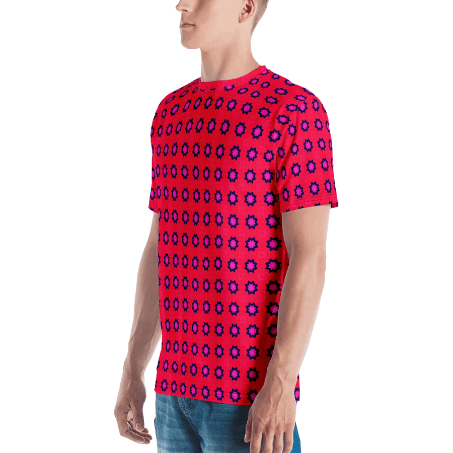 Abstract Red Men's Crewneck T Shirt product image (7)