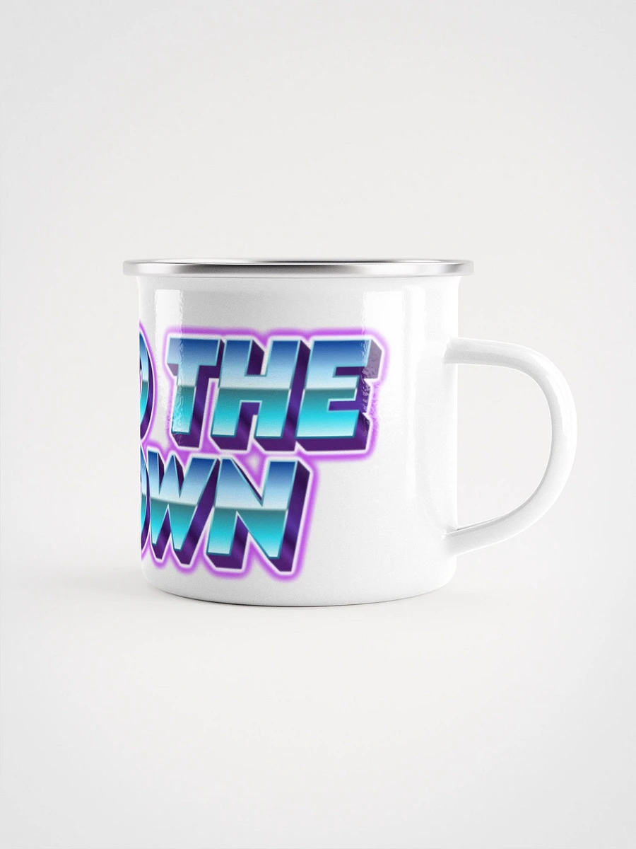 'Back to the Rundown' 80's Text Enamel Mug product image (1)