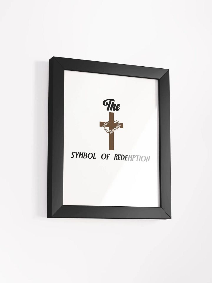 Eco-Friendly Matte Poster Framed in Ayous Wood(THE CROSS. SYMBOL OF REDEMPTION.) product image (11)