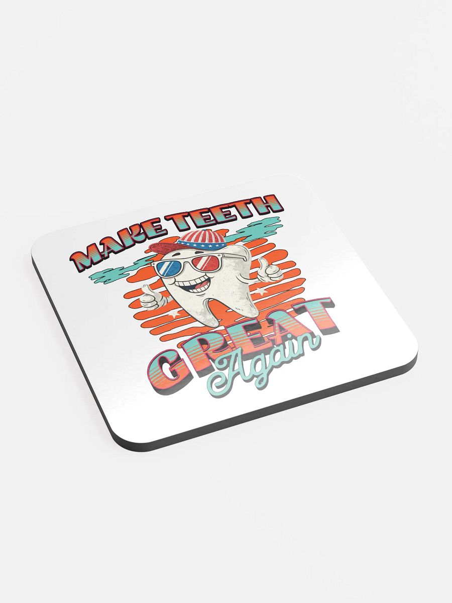 Make Teeth Great Again Patriotic Tooth Coaster Set product image (3)