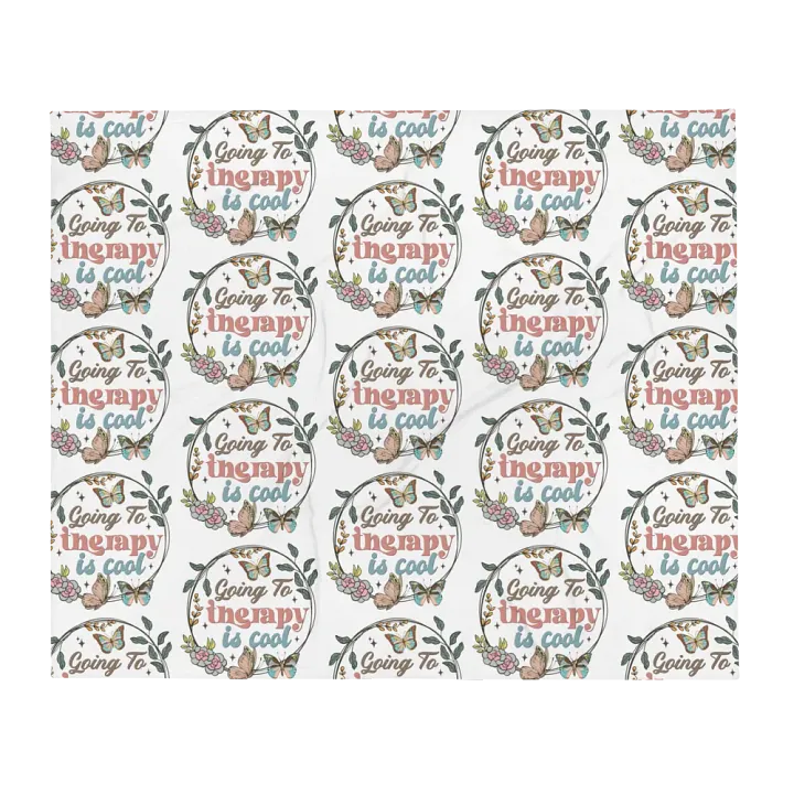 Going To Therapy Is Cool Blanket product image (1)