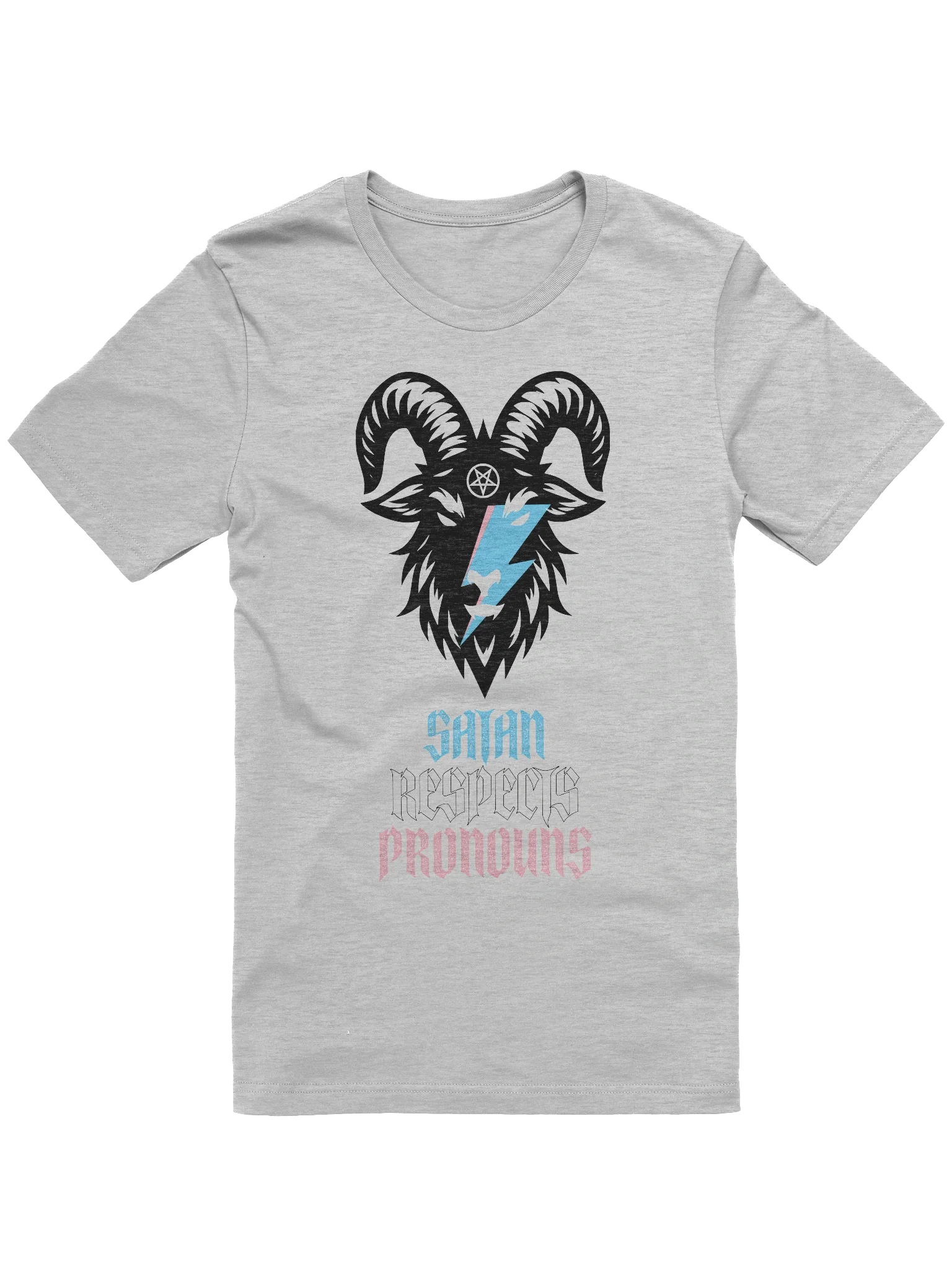 Satan Respects Pronouns Alternate Tee product image (1)