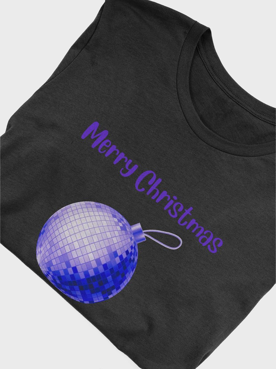 Dazzling Mirrorball Bauble Christmas T-Shirt - Purple product image (10)