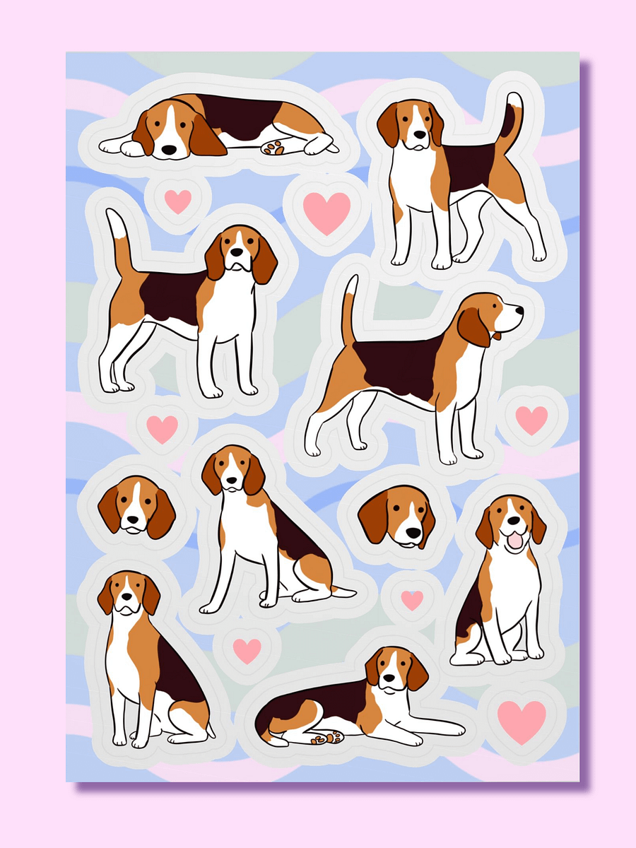 Beagle Bonanza Kiss Cut Sticker Sheet product image (1)