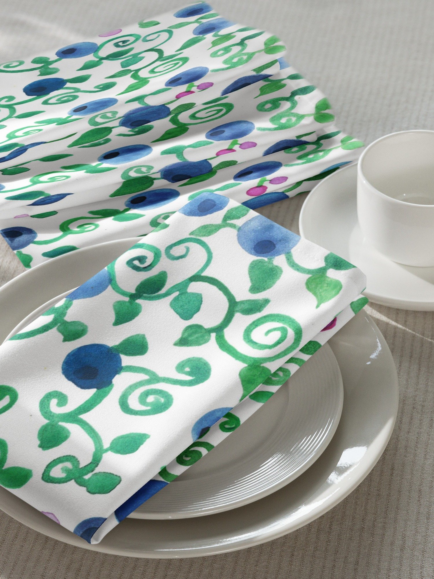 Blueberries Cloth Napkin Set product image (5)