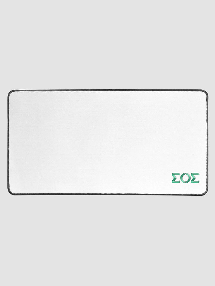 S.O.S. Beveled Desk Mat 15.5" x 31.5" by Allcolor product image (1)