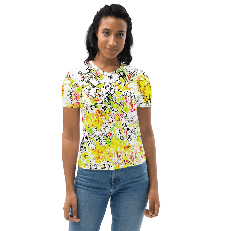 Abstract Vibrant Daisy Flower Women's T Shirt product image (3)