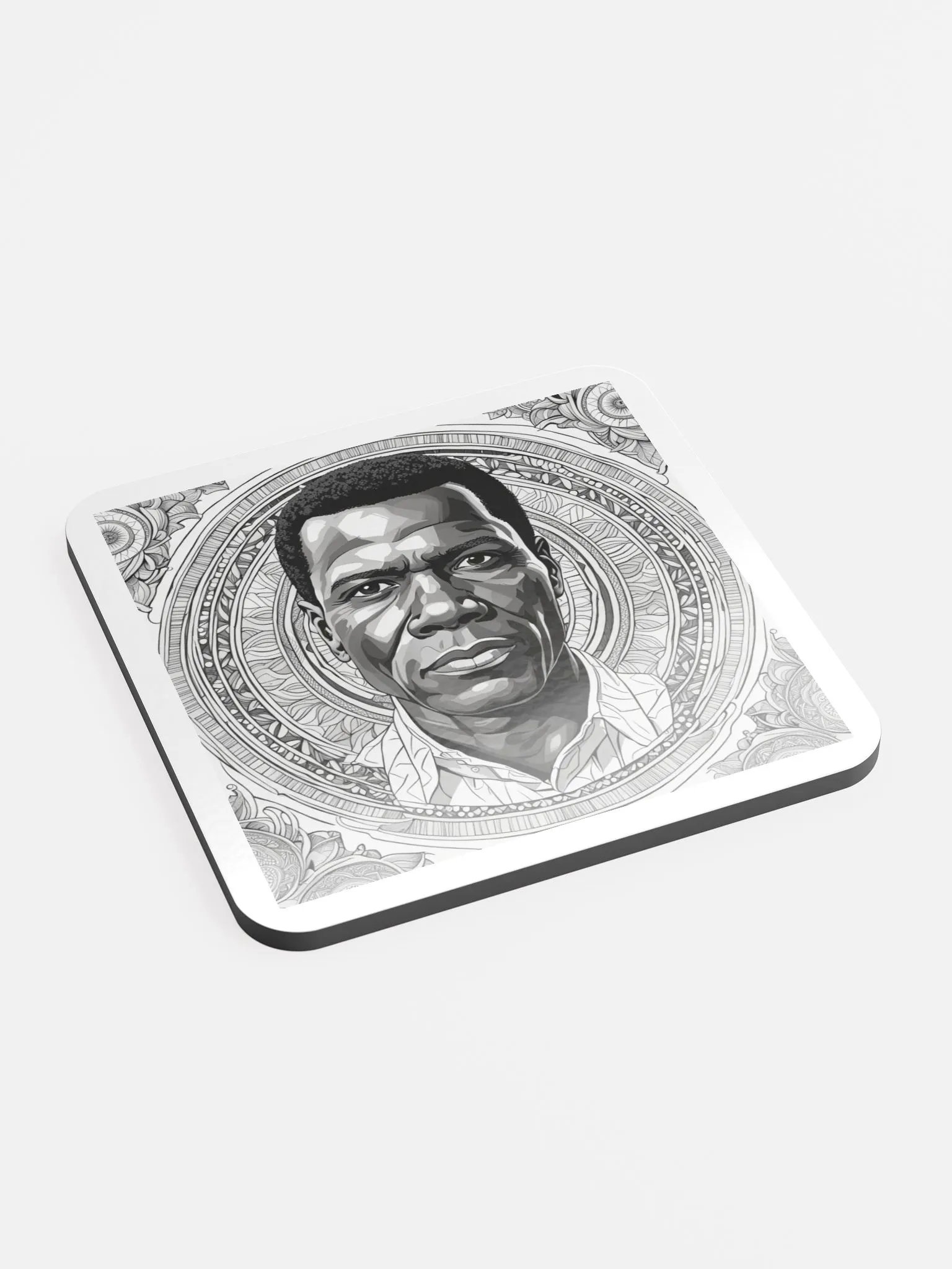 Ornate Man Cork Coaster product image (2)
