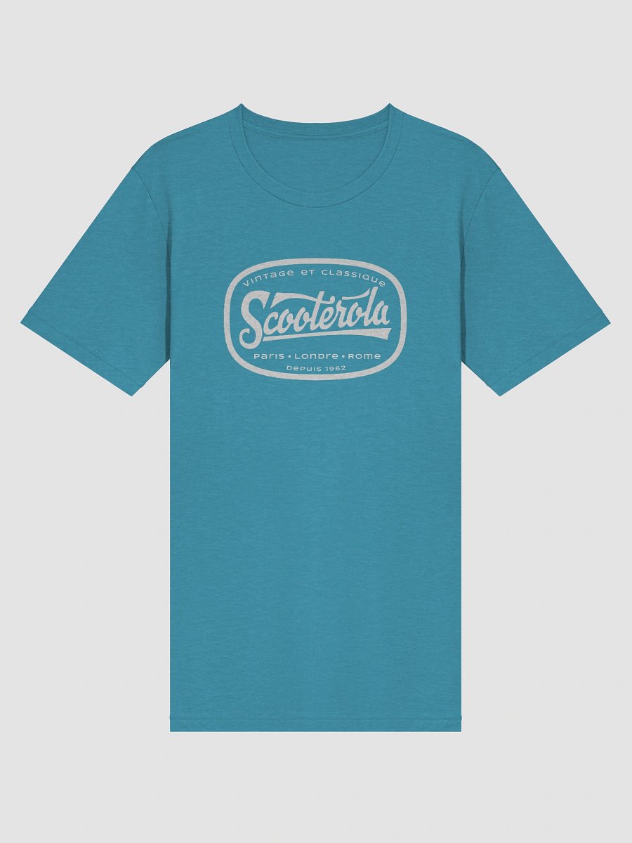 Vintage Scooterola Cartouche Tri-Blend Tee. White product image (3)