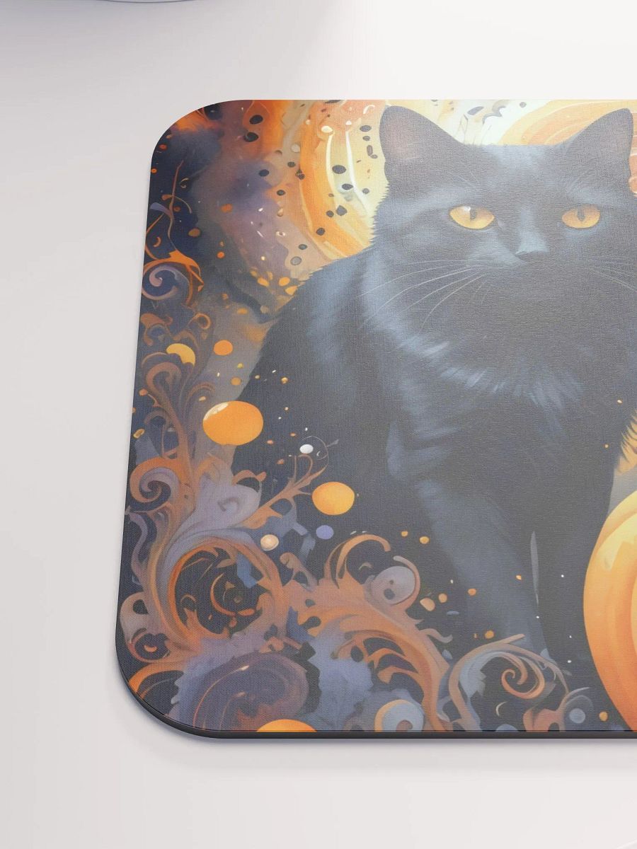 Whimsical Cat and Pumpkin Mouse Pad product image (7)
