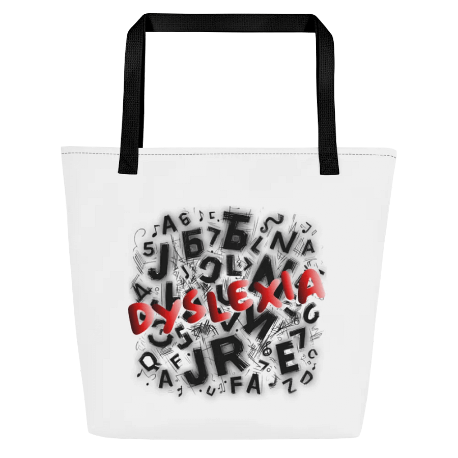Dyslexia: My Letters Dance Large Tote Bag w/ Pocket product image (7)