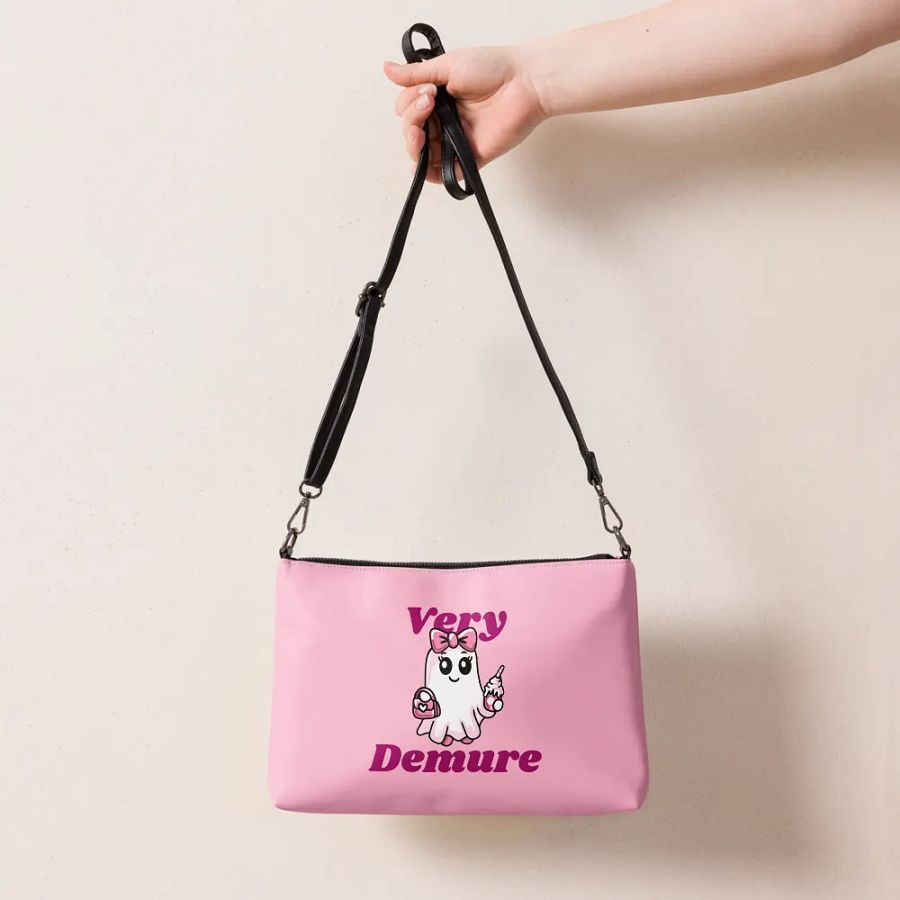 Very Demure Cute Ghost Flip-Sided Faux Leather Crossbody Bag product image (7)