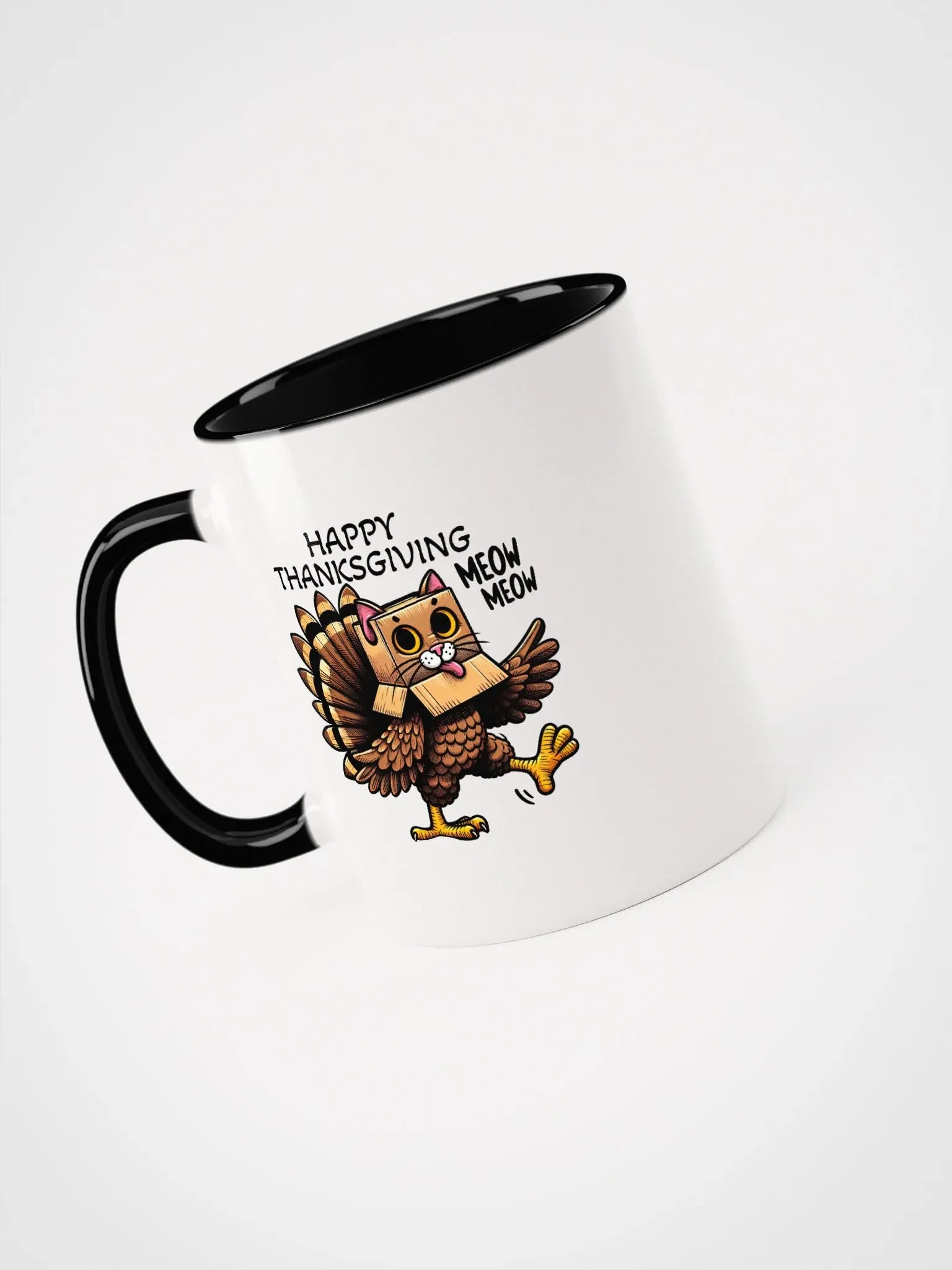 Happy Thnanksgiving Meow Colored Mug product image (63)