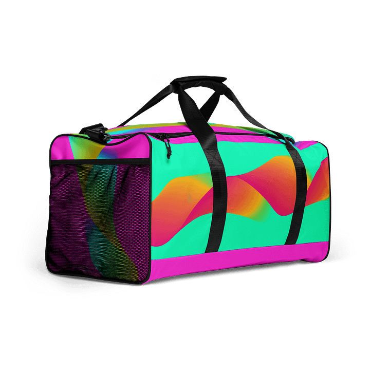 Vibrant Ribbon Waves All-Over Duffle Bag product image (1)