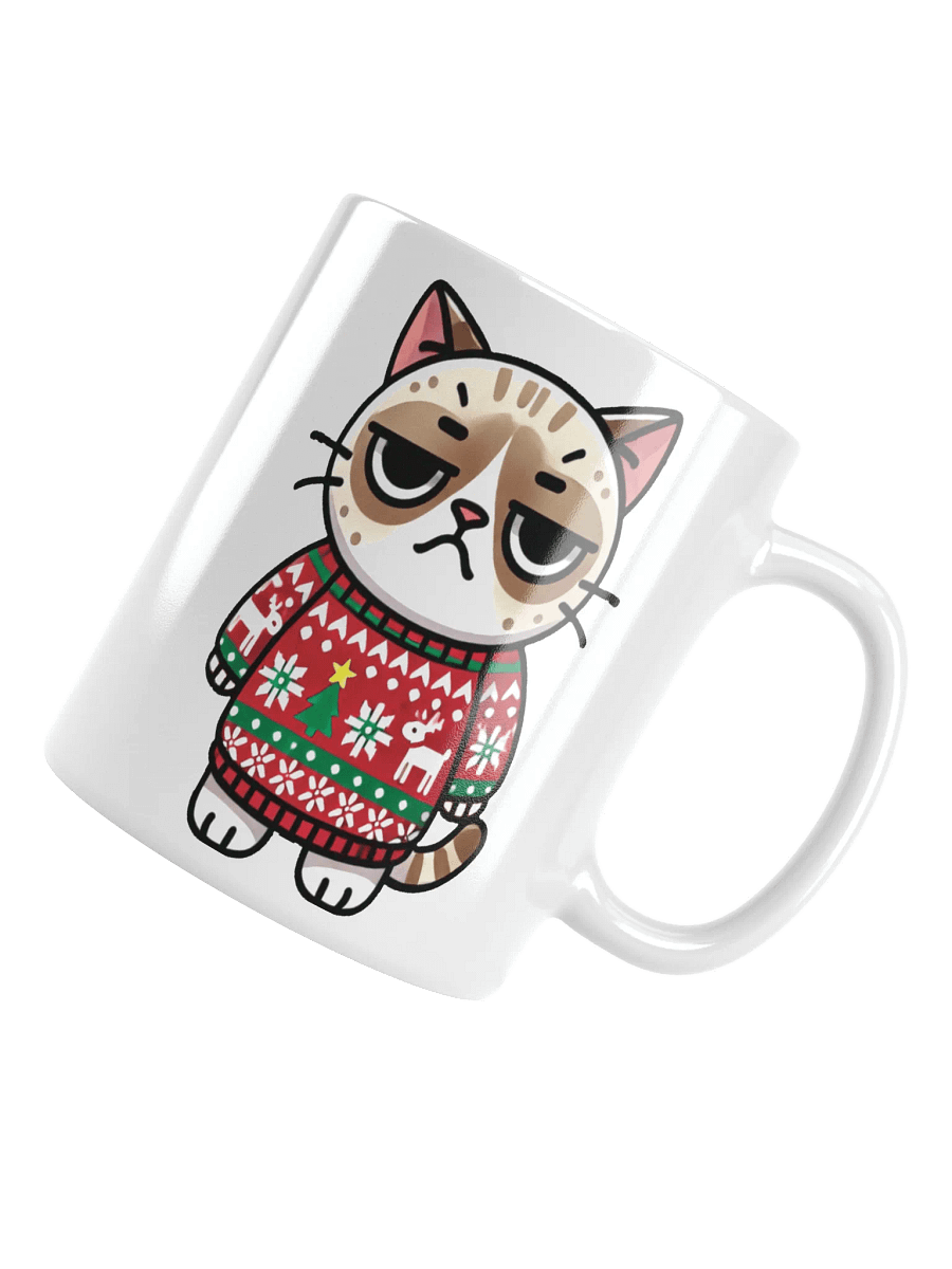 Unimpressed Cat Christmas Mug product image (4)