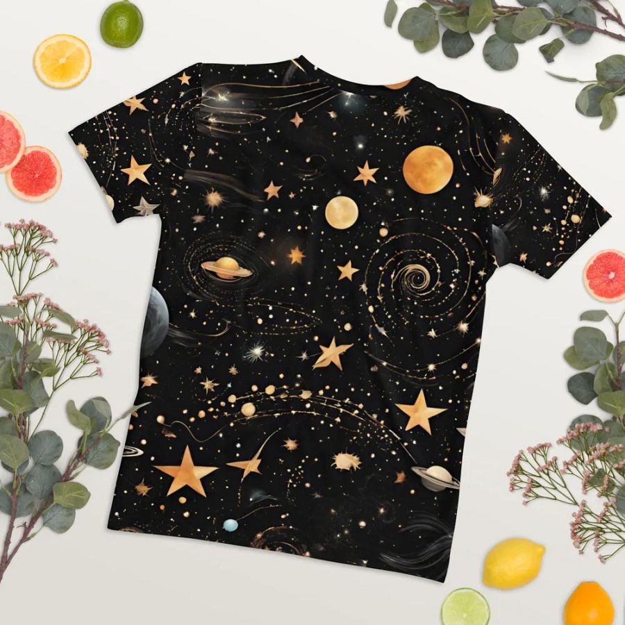 Cosmic Whimsy All-Over Print Women's Tee product image (12)