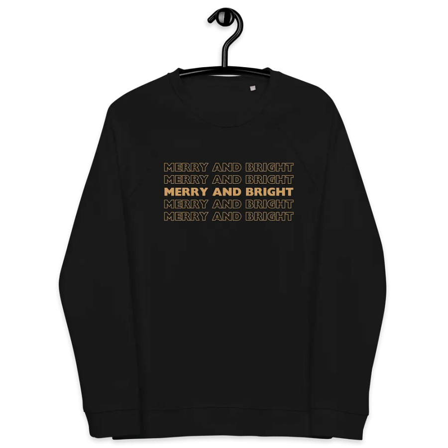 Golden Glitter Merry and Bright Sweatshirt product image (9)