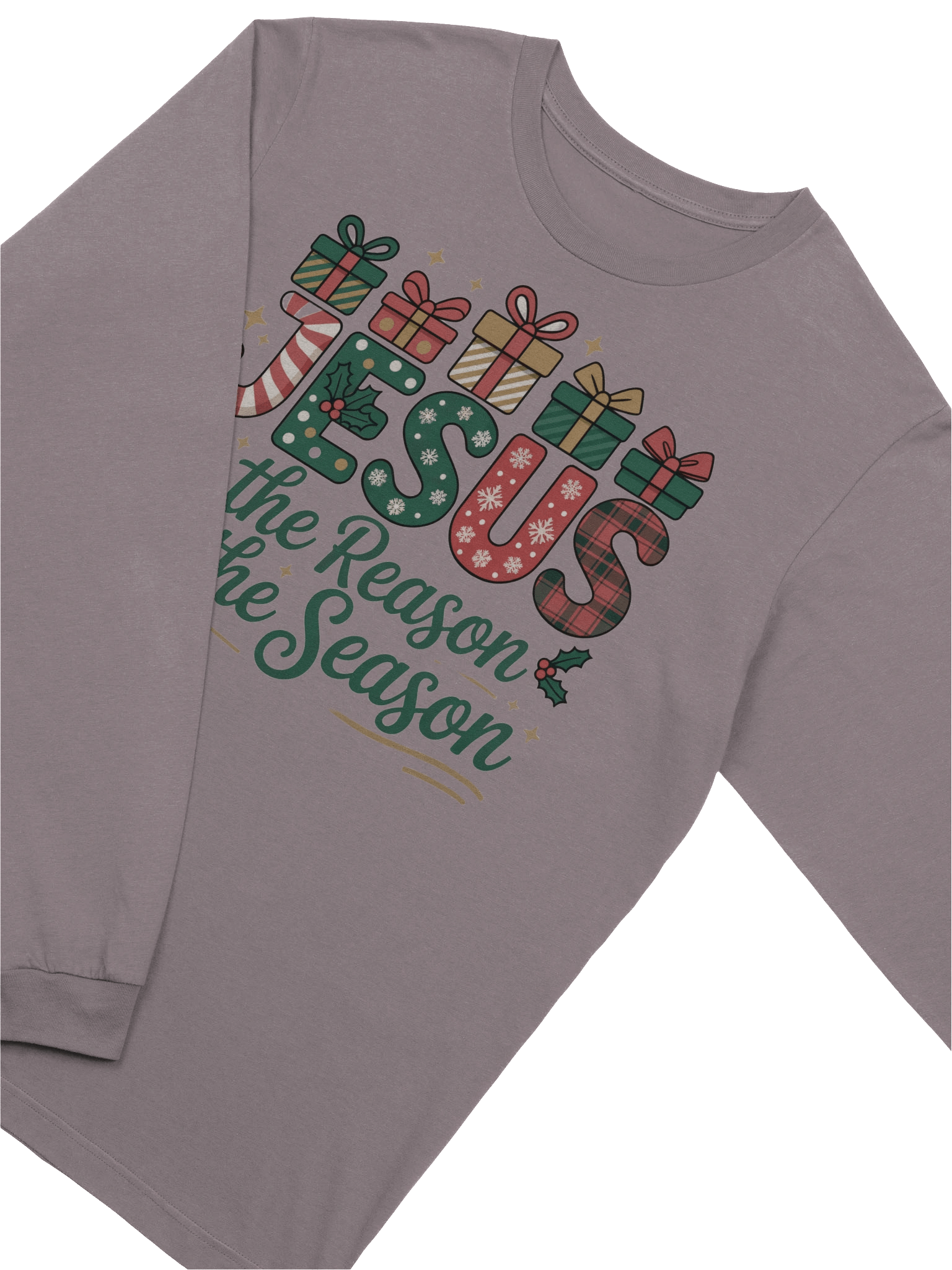 Christian Christmas Long Sleeve Shirt Jesus is The Reason For The Season product image (5)