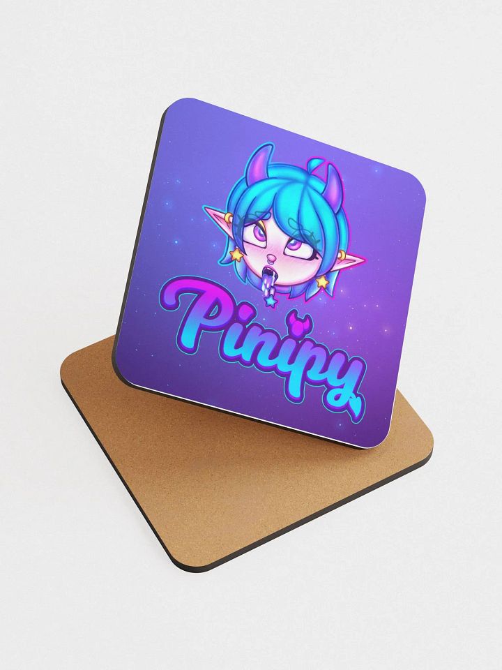 Pinipy Graphic Glossed Cork Coaster product image (1)