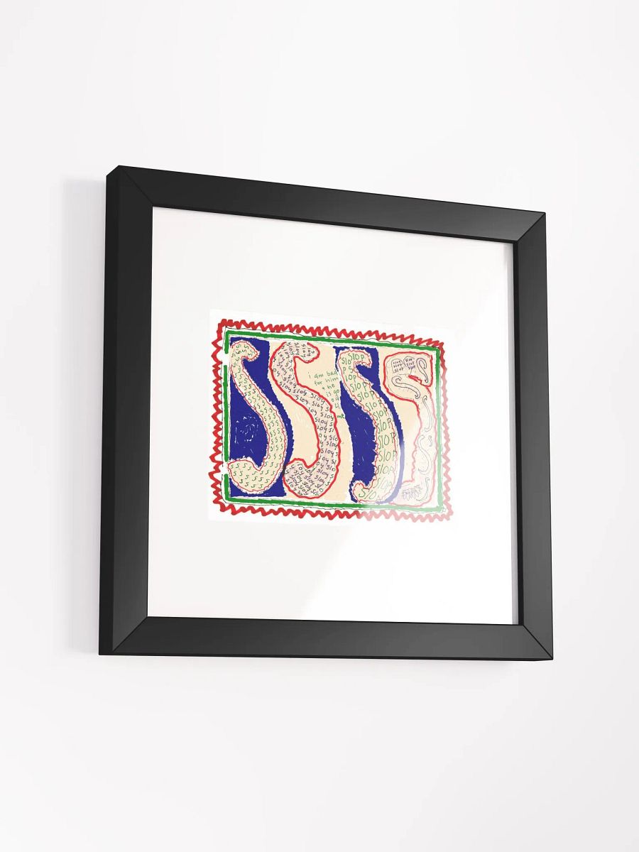 S's in bric brac Panel Card Print Framed product image (3)