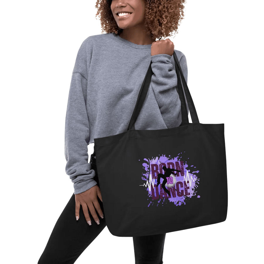 Born to Dance His Silhouette Rectangular Tote Bag product image (6)