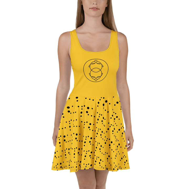 Symmetrical Faces All-Over Print Skater Dress product image (2)