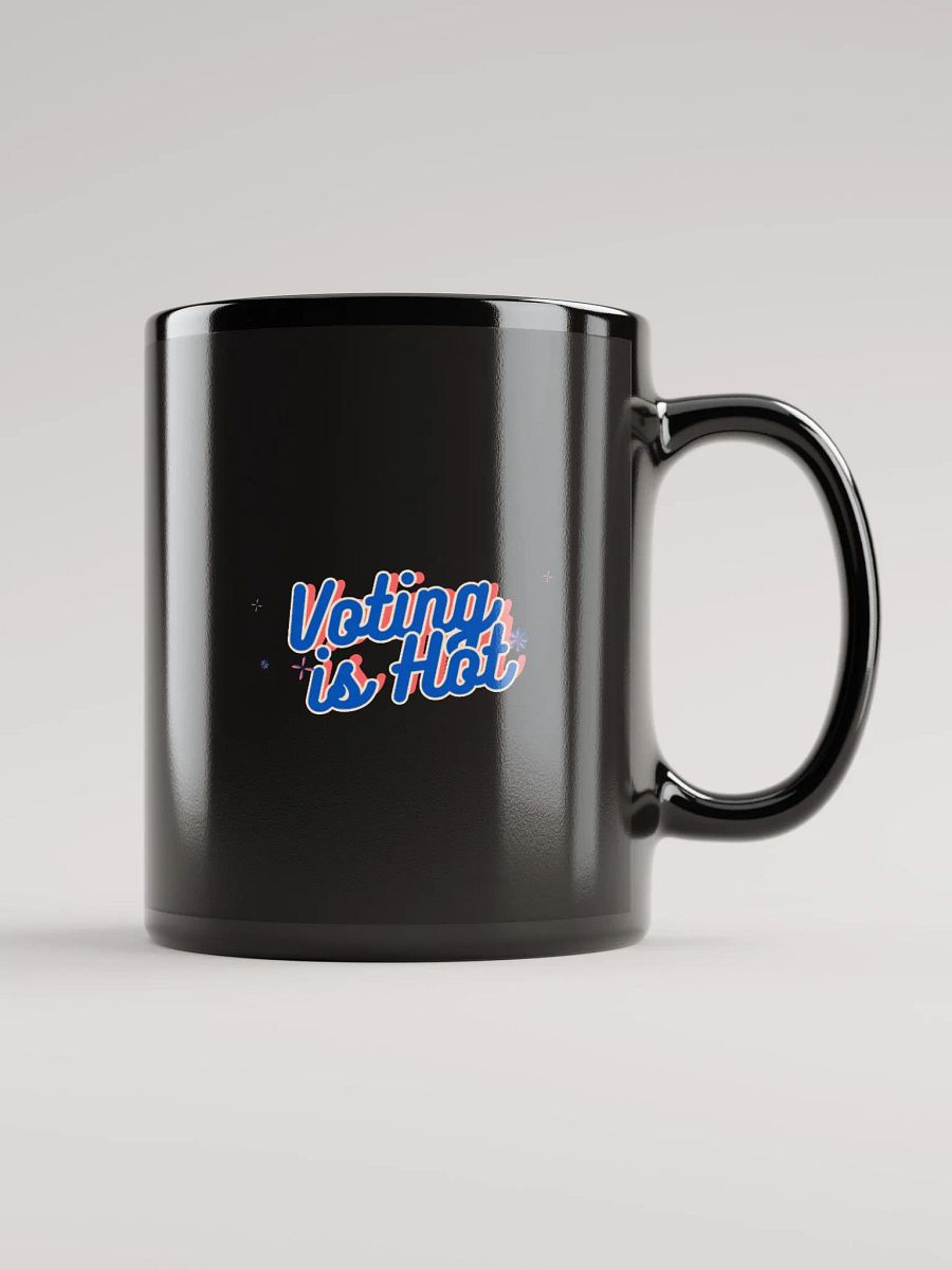Voting is Hot Black Glossy Mug product image (2)