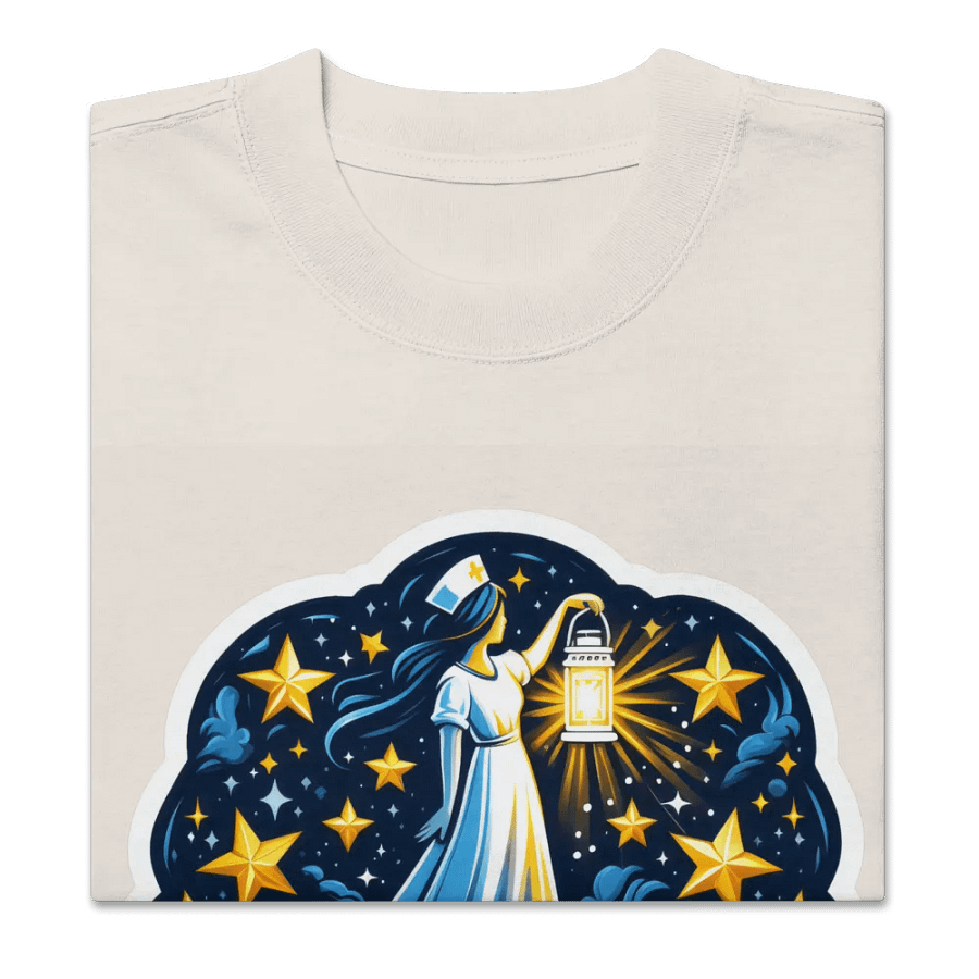 Celestial Nurse Lantern Oversized T-Shirt product image (30)