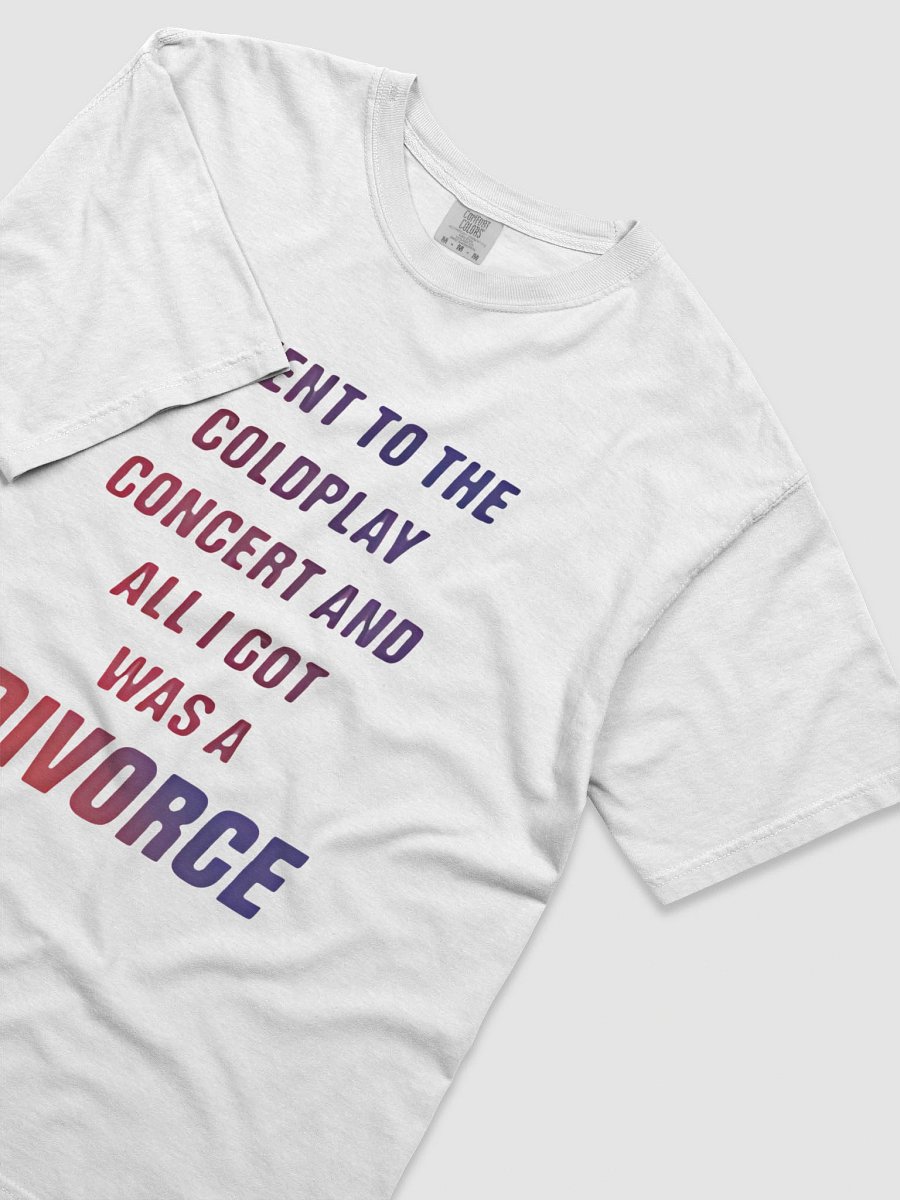 I WENT TO THE COLDPLAY CONCERT AND ALL I GPT WAS A DIVORCE T-SHIRT product image (25)