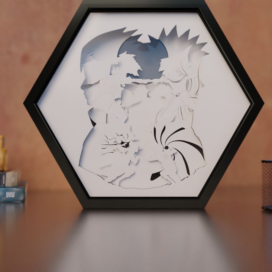 Naruto Legendary Pack Lightbox template 8 in 1 - PDF PNG SVG DXF + Video Tutorial product image (11)