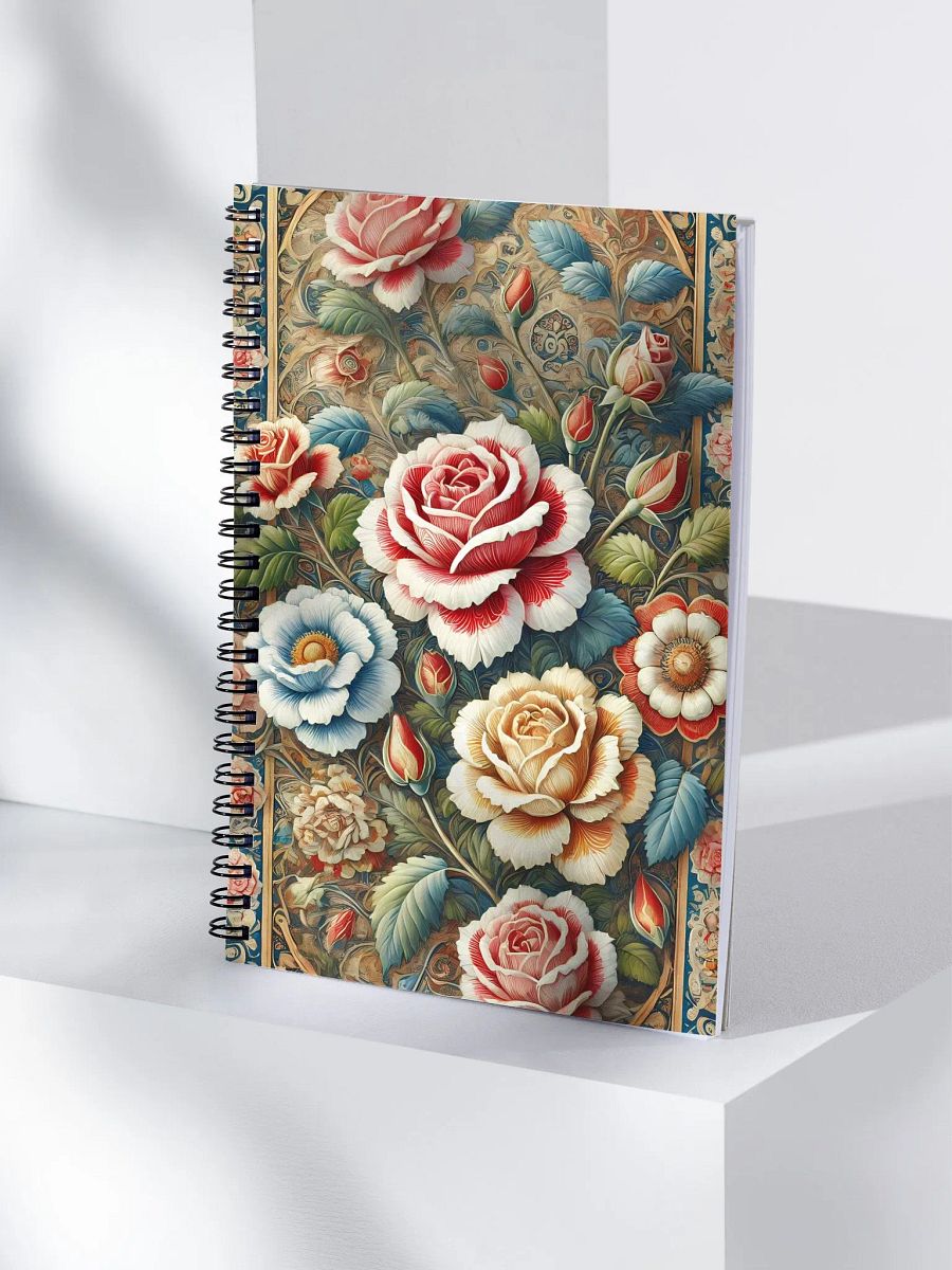 Royal Floral Spiral Notebook product image (4)