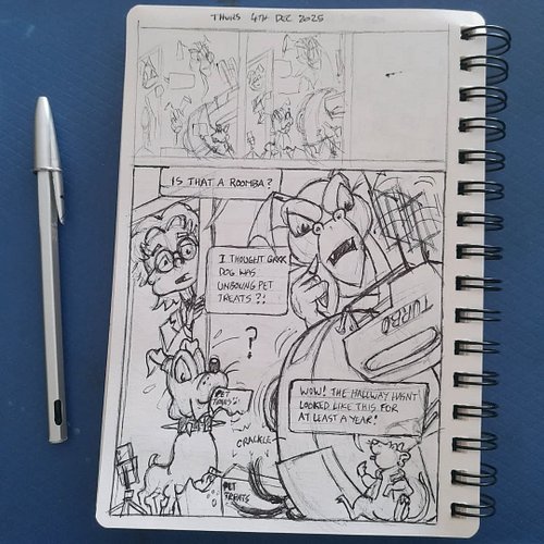 Marty McMouse finds himself arriving before he's even left. Grrr Dog has no idea a Roomba was in his pet treats sponsor packa...