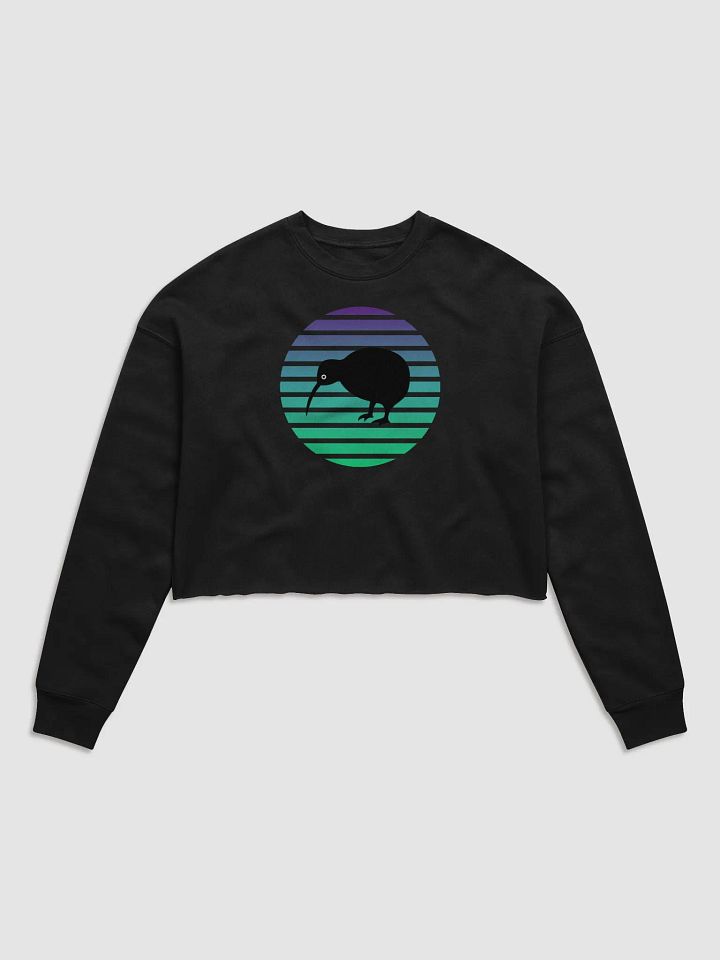 Retro Aqua Blue Sunset and Kiwi Bird product image (1)