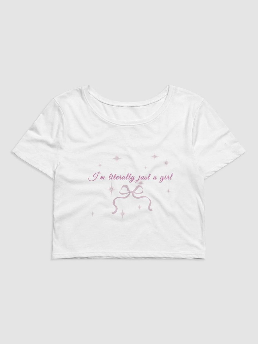 Sparkling I'm Just a Girl Baby Tee product image (2)