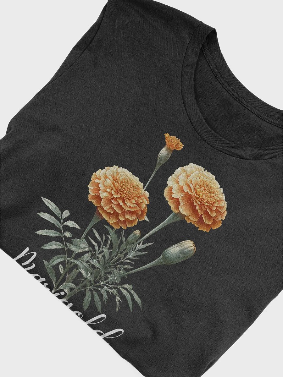 Marigold Birth Month Flower Tee: Reflecting Passion, Creativity, Courage: Perfect October Gift for Her product image (4)