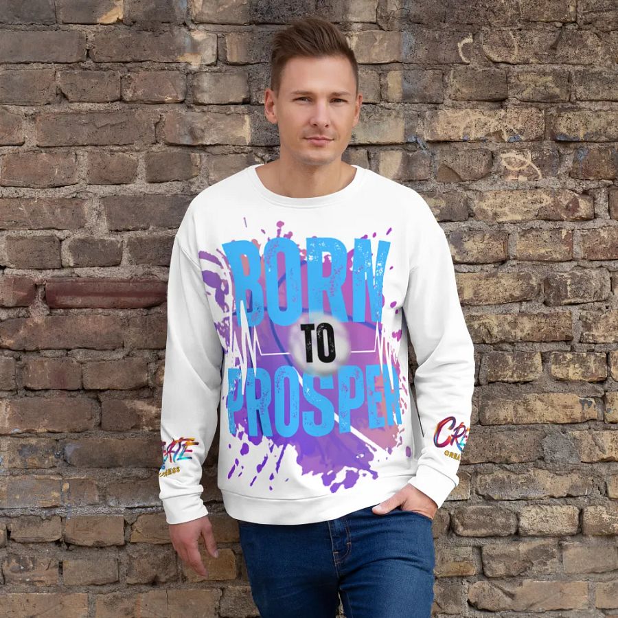 Born to Prosper Vibrant Visionary All-Over Print Sweatshirt product image (11)