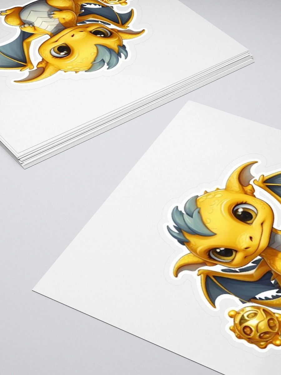 Cute Baby Yellow Dragon V.2 Sticker product image (4)