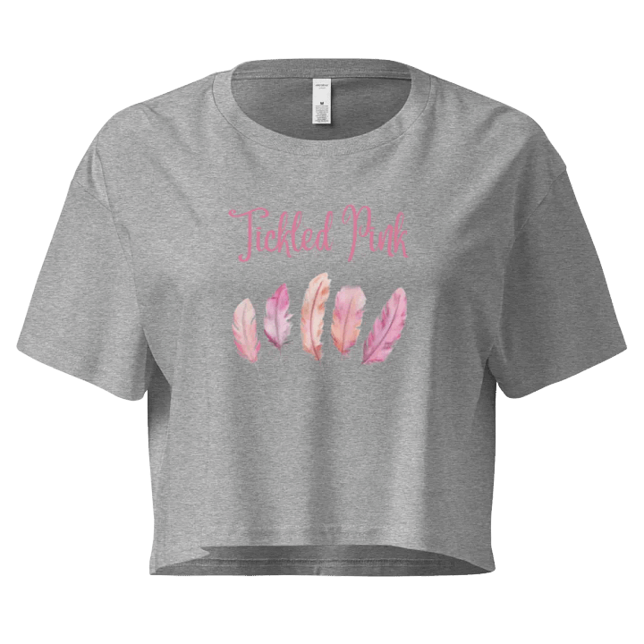 Tickled Pink Feathers Crop Top product image (4)