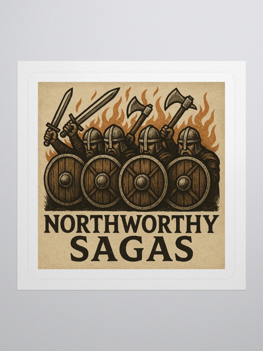Northworthy Sagas Axe and Sword Shield wall Sticker product image (3)