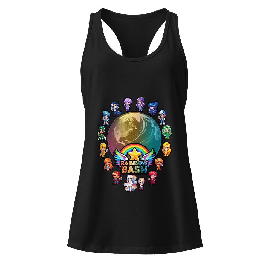 Rainbow Bash Racerback Tank product image (1)