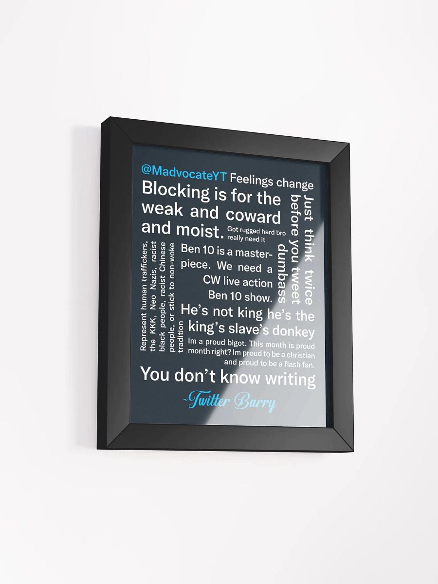 Twitter Barry Framed Poster product image (10)