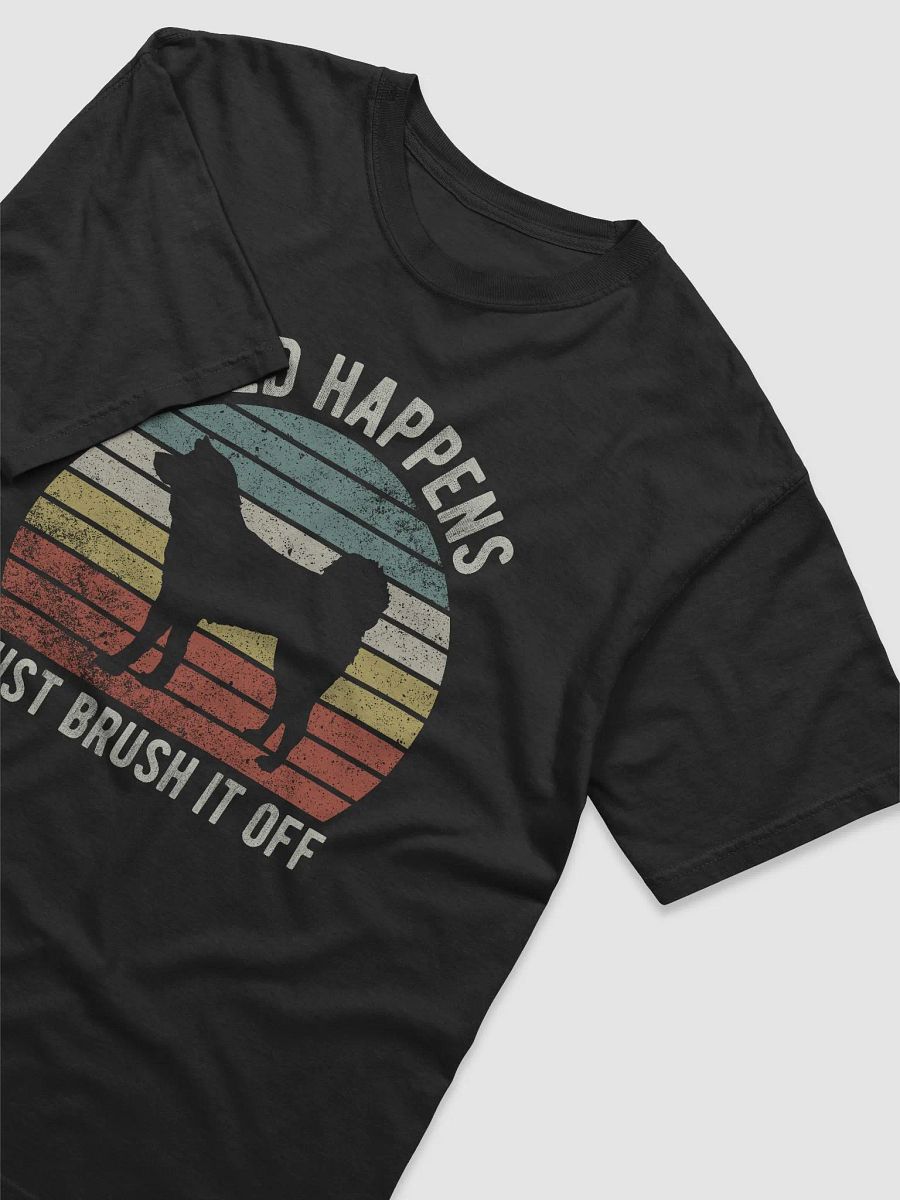 Shed Happens Tee | Funny Akita Inu T-Shirt for Dog Lovers | Retro Vintage Sunset Dog Lover T-Shirt product image (3)