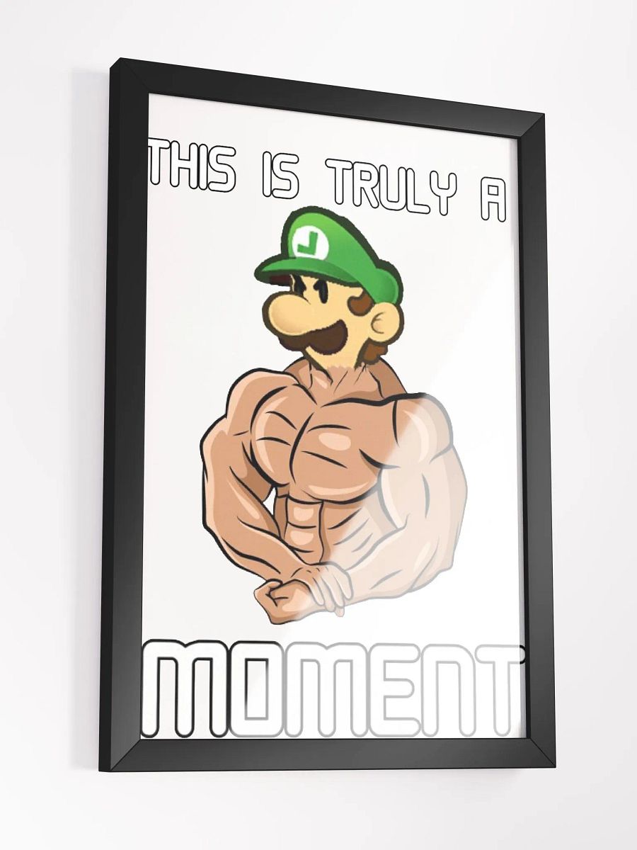 This is Truly a Buff Luigi Moment Framed Picture product image (3)